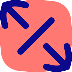 Line Arrow Expand Diagonal 4 Icon from Flex Pop Set