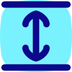 Line Arrow Expand Vertical Icon from Flex Pop Set