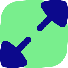 Triangle Arrow Expand Diagonal 1 Icon from Flex Pop Set