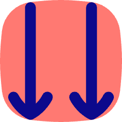 Double Line Arrow Down Icon from Flex Pop Set