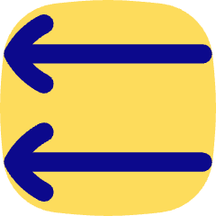 Double Line Arrow Left Icon from Flex Pop Set