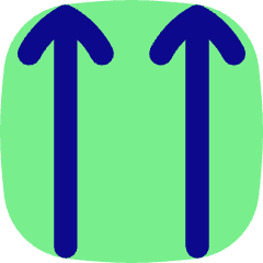 Double Line Arrow Up Icon from Flex Pop Set