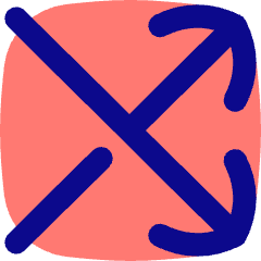 Line Arrow Crossover Right Icon from Flex Pop Set