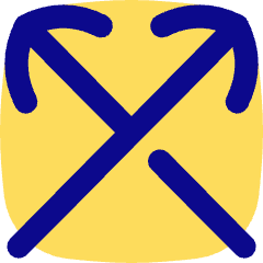 Line Arrow Crossover Up Icon from Flex Pop Set