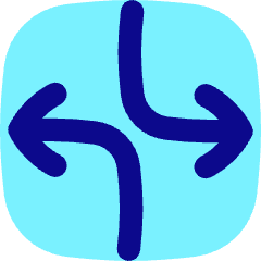 Line Arrow Dodge 3 Icon from Flex Pop Set