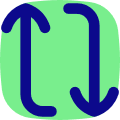 Line Arrow Reload Vertical 1 Icon from Flex Pop Set