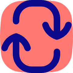 Line Arrow Reload Vertical 2 Icon from Flex Pop Set
