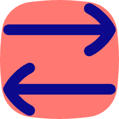 Line Arrow Transfer Horizontal 2 Icon from Flex Pop Set