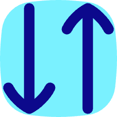 Line Arrow Transfer Vertical 3 Icon from Flex Pop Set