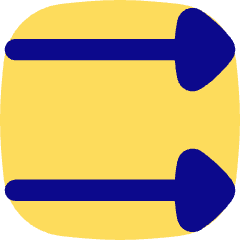 Double Triangle Arrow Right Icon from Flex Pop Set