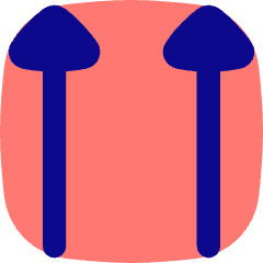 Double Triangle Arrow Up Icon from Flex Pop Set