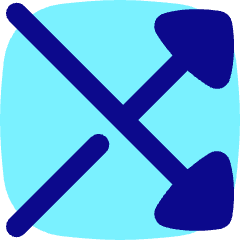 Triangle Arrow Crossover Right Icon from Flex Pop Set