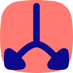 Triangle Arrow Split Vertical Down 2 Icon from Flex Pop Set