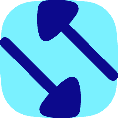 Triangle Arrow Transfer Diagonal 4 Icon from Flex Pop Set
