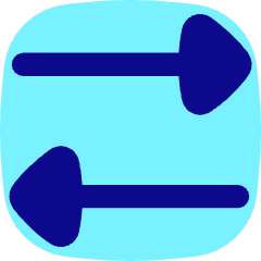 Triangle Arrow Transfer Horizontal 2 Icon from Flex Pop Set