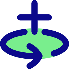 Line Arrow Rotate All Axis Left Icon from Flex Pop Set