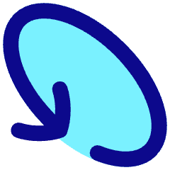Line Arrow Rotate Diagonal Left 1 Icon from Flex Pop Set