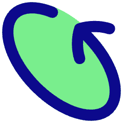 Line Arrow Rotate Diagonal Left 2 Icon from Flex Pop Set