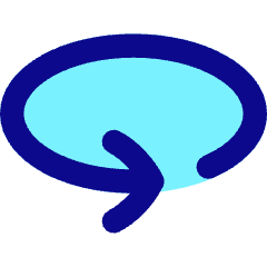 Line Arrow Rotate Horizontal Left Icon from Flex Pop Set