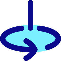 Line Arrow Rotate Vertical Axis Left Icon from Flex Pop Set