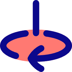 Line Arrow Rotate Vertical Axis Right Icon from Flex Pop Set