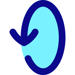 Line Arrow Rotate Vertical Left 2 Icon from Flex Pop Set