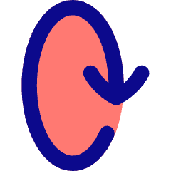Line Arrow Rotate Vertical Right 2 Icon from Flex Pop Set