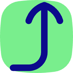 Line Arrow Bend Right Up 2 Icon from Flex Pop Set
