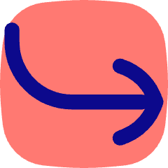 Line Arrow Curve Down Right Icon from Flex Pop Set