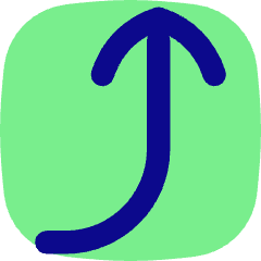 Line Arrow Curve Right Up Icon from Flex Pop Set