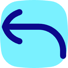 Line Arrow Curve Up Left Icon from Flex Pop Set