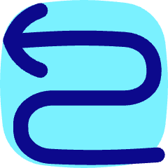 Line Arrow Curvy Left Up Icon from Flex Pop Set