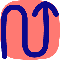 Line Arrow Curvy Up Right Icon from Flex Pop Set