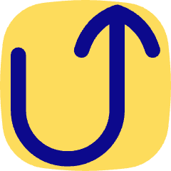 Line Arrow Turn Up Right Icon from Flex Pop Set