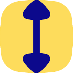 Arrow Vertical Icon from Flex Pop Set