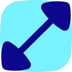 Diagonal Triangle Arrow 1 Icon from Flex Pop Set