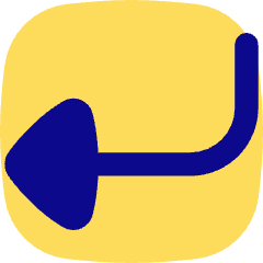 Triangle Arrow Bend Down Left Icon from Flex Pop Set