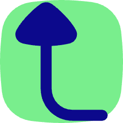 Triangle Arrow Bend Left Up Icon from Flex Pop Set
