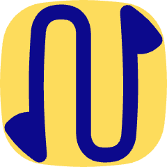 Triangle Arrow Curvy Up Down 1 Icon from Flex Pop Set