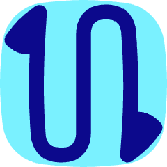 Triangle Arrow Curvy Up Down 2 Icon from Flex Pop Set