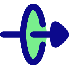 Triangle Arrow Elipse Right Icon from Flex Pop Set