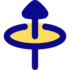 Triangle Arrow Elipse Up Icon from Flex Pop Set