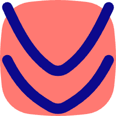 Double Tailless Line Arrow Down Icon from Flex Pop Set