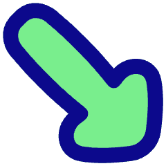 Thick Arrow Diagonal Bottom Right Icon from Flex Pop Set