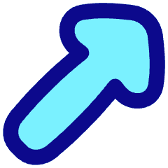 Thick Arrow Diagonal Upper Right Icon from Flex Pop Set