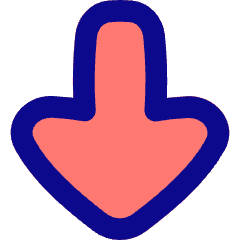 Thick Arrow Down Large Icon from Flex Pop Set