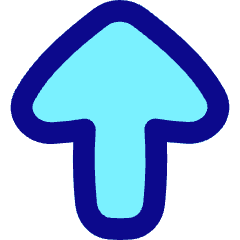 Thick Arrow Up Large Icon from Flex Pop Set