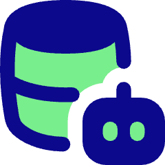 Ai Database Robot Icon from Flex Pop Set
