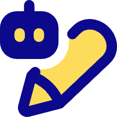 Ai Edit Robot Icon from Flex Pop Set