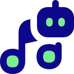 Ai Generate Music Robot Icon from Flex Pop Set
